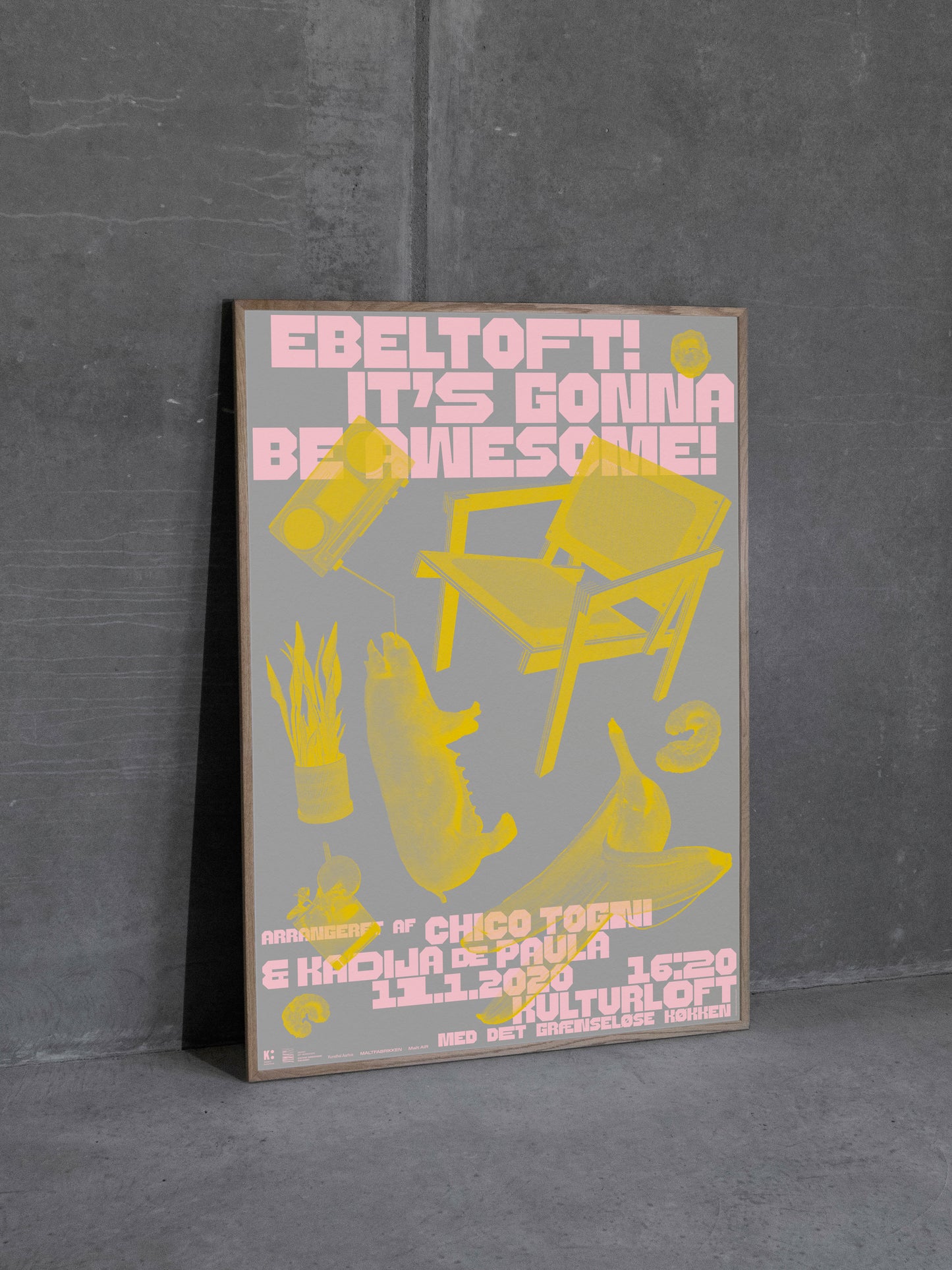 Malt AIR Kunsttryk “Ebeltoft! It's gonna be awesome!” af Chico Togani & Kadija de Paula