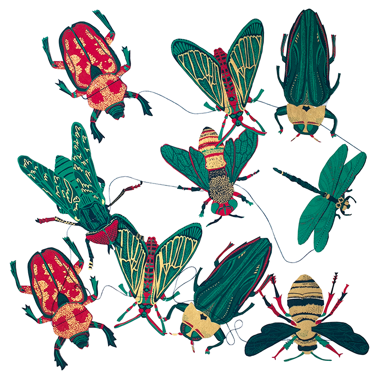 Guirlande - Insekter