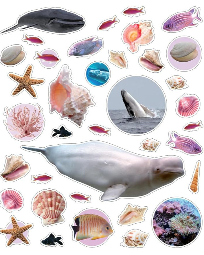 Genanvendelige stickers - havet