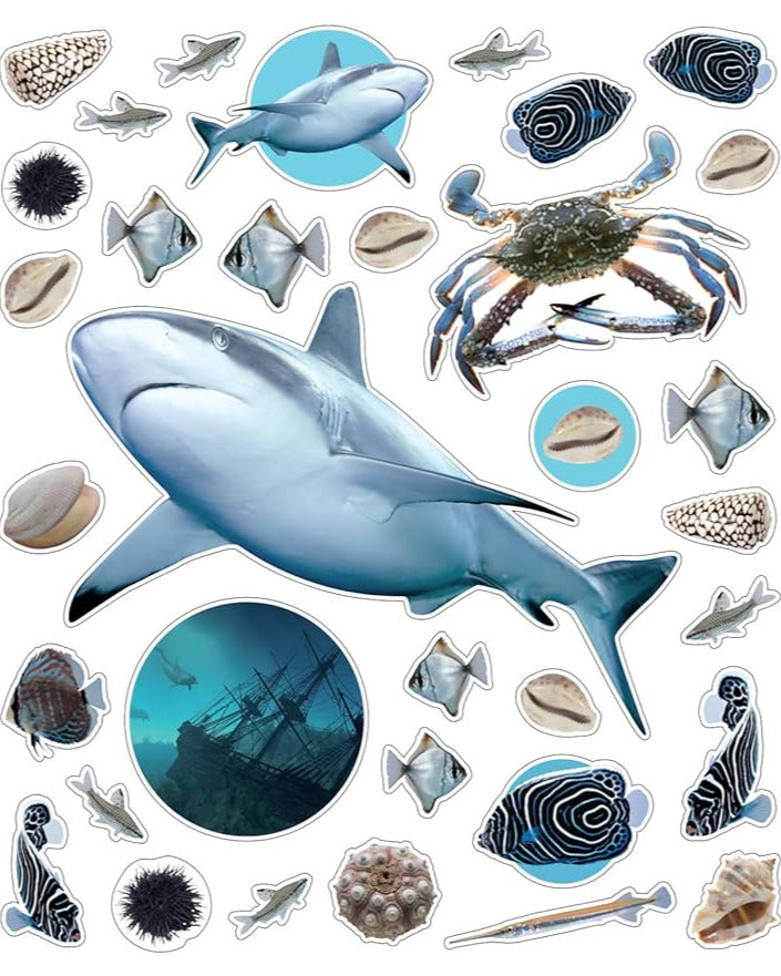 Genanvendelige stickers - havet