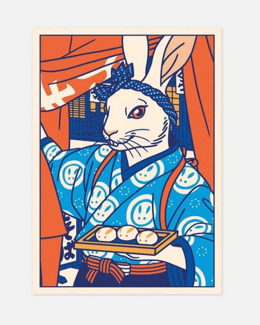 Postkort, A6 - Usagi Manju