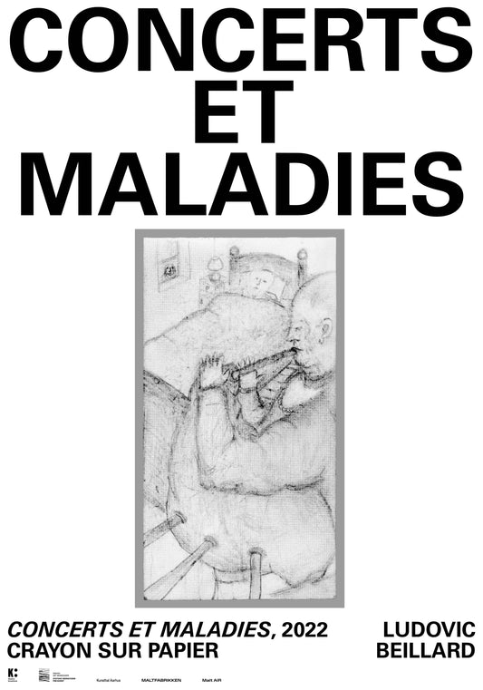 Malt AIR Kunsttryk “Concerts et Maladies” af Ludovic Beillard