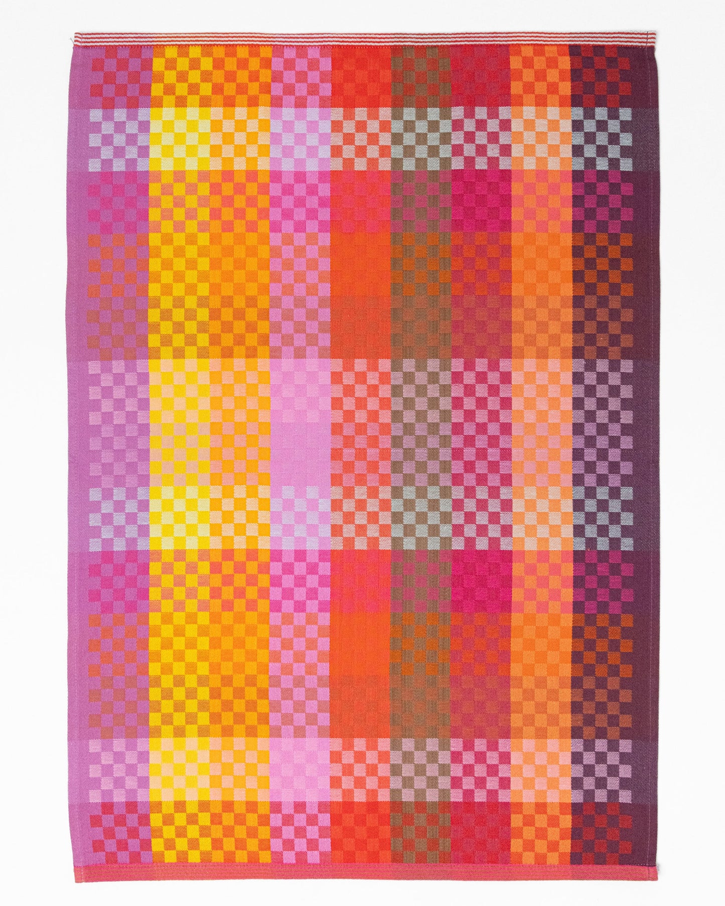 Viskestykke #136A Checkered check