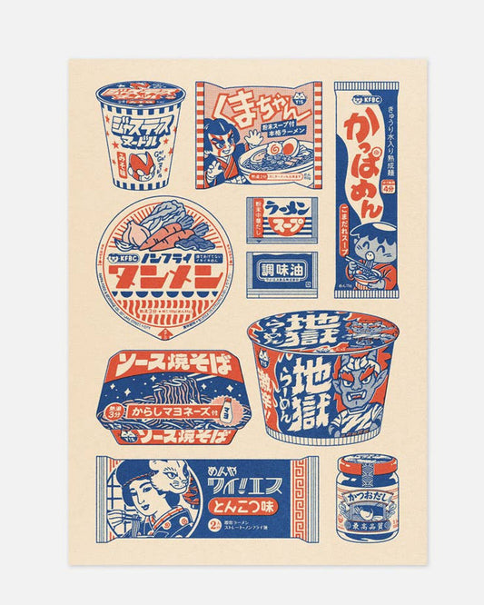 Postkort, A6 - Instant Noodles