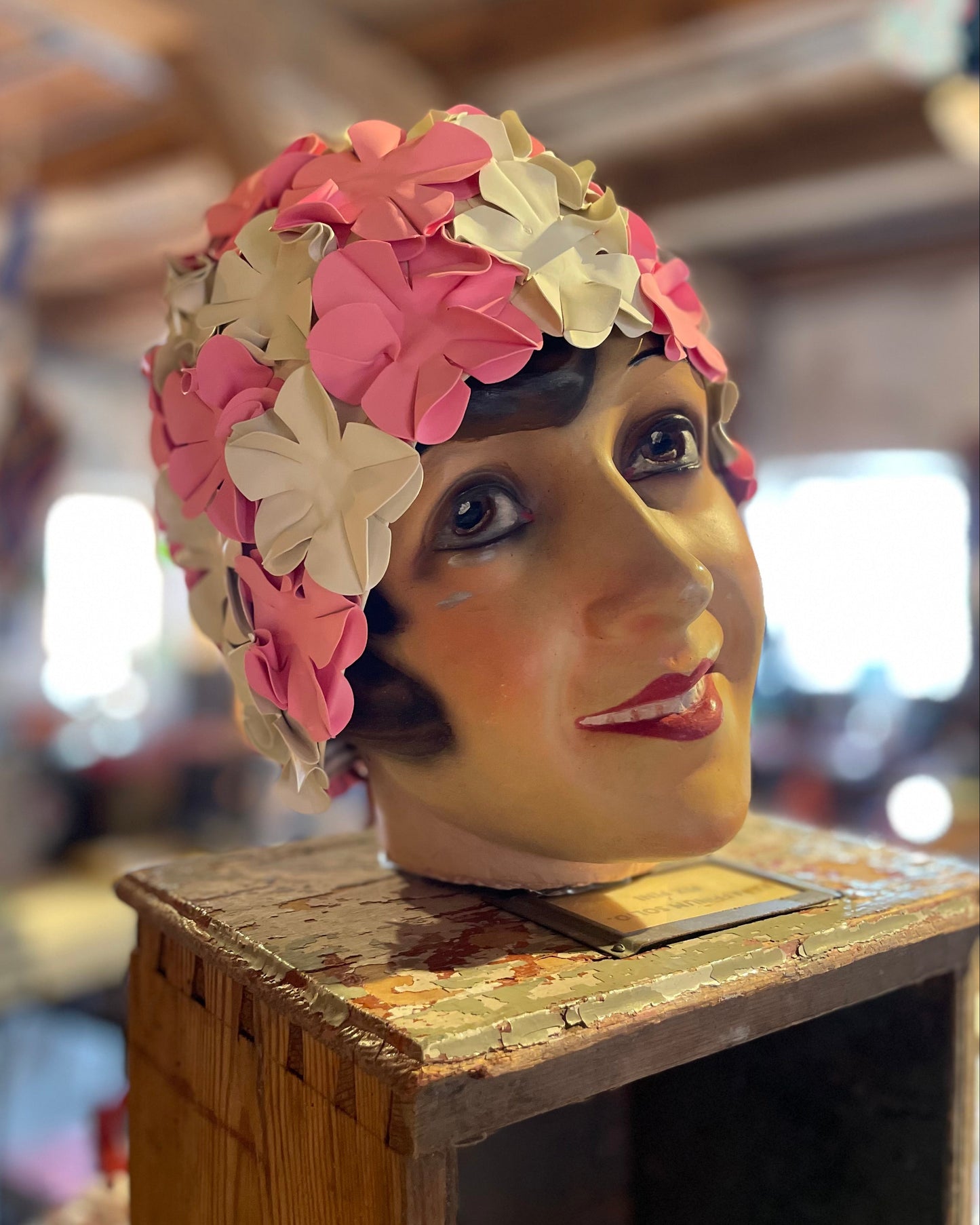 Badehætte - vintage - multifarvet