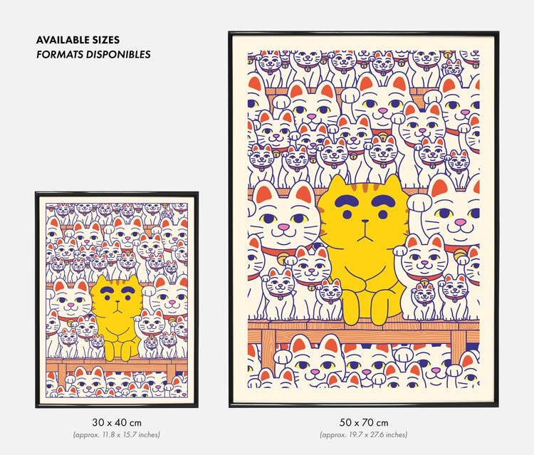 Plakat - Maneki-neko