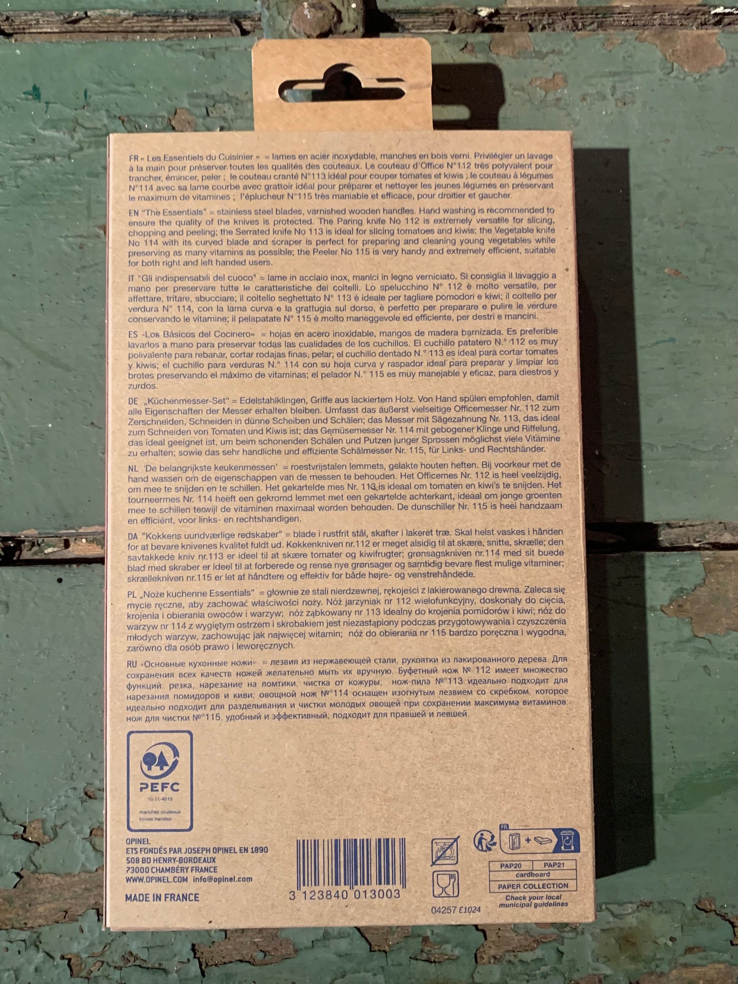 Opinel knivsæt - bøg