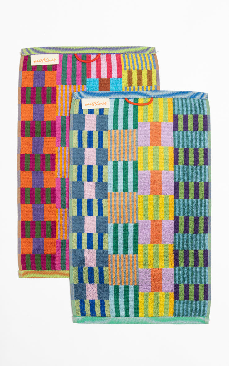 Gæstehåndklæde #75 tulip quilt - 2 stk.