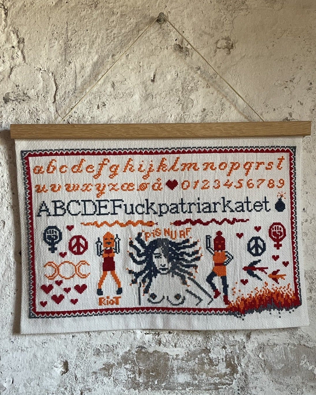 ABCDEFuckpatriarkatet -  Broderikit