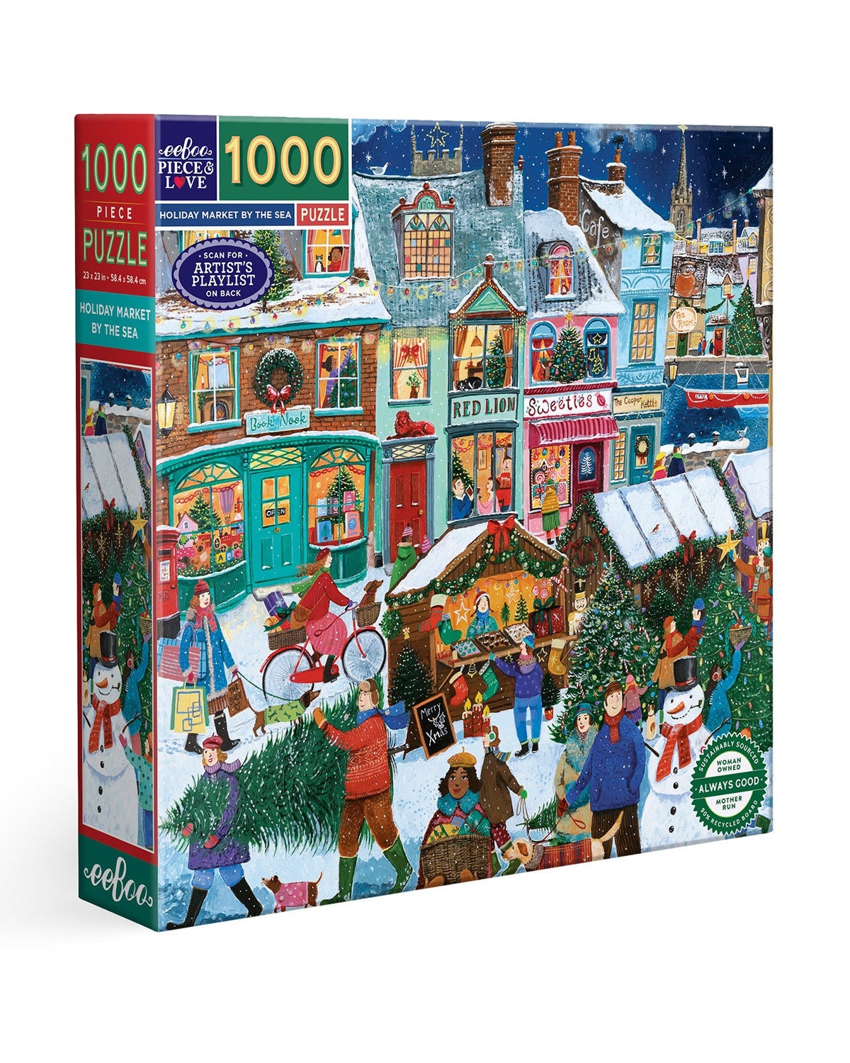 Puslespil - Holiday market by the sea - 1000 brikker