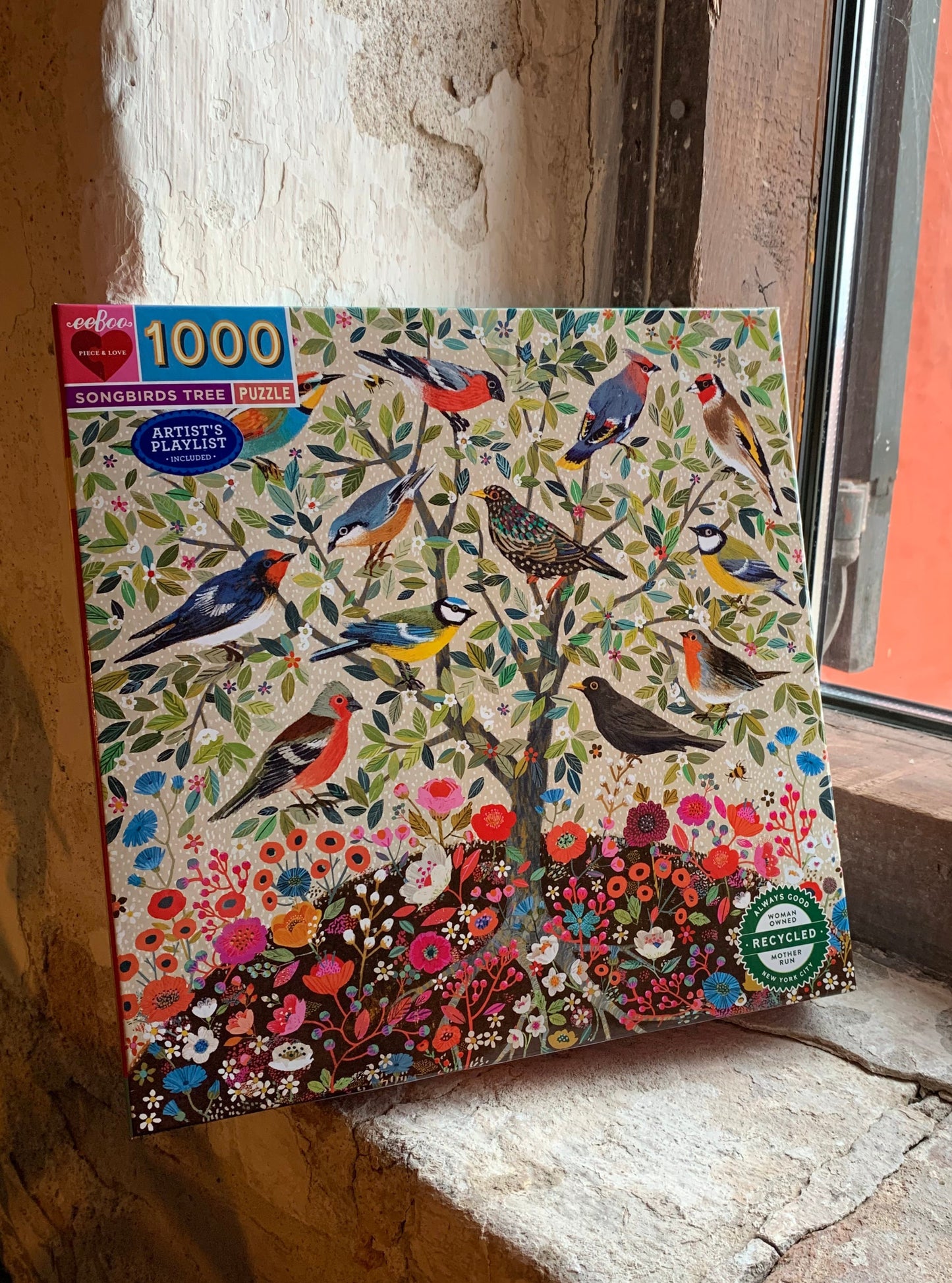 Puslespil - songbirds tree - 1000 brikker