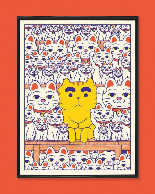 Plakat - Maneki-neko