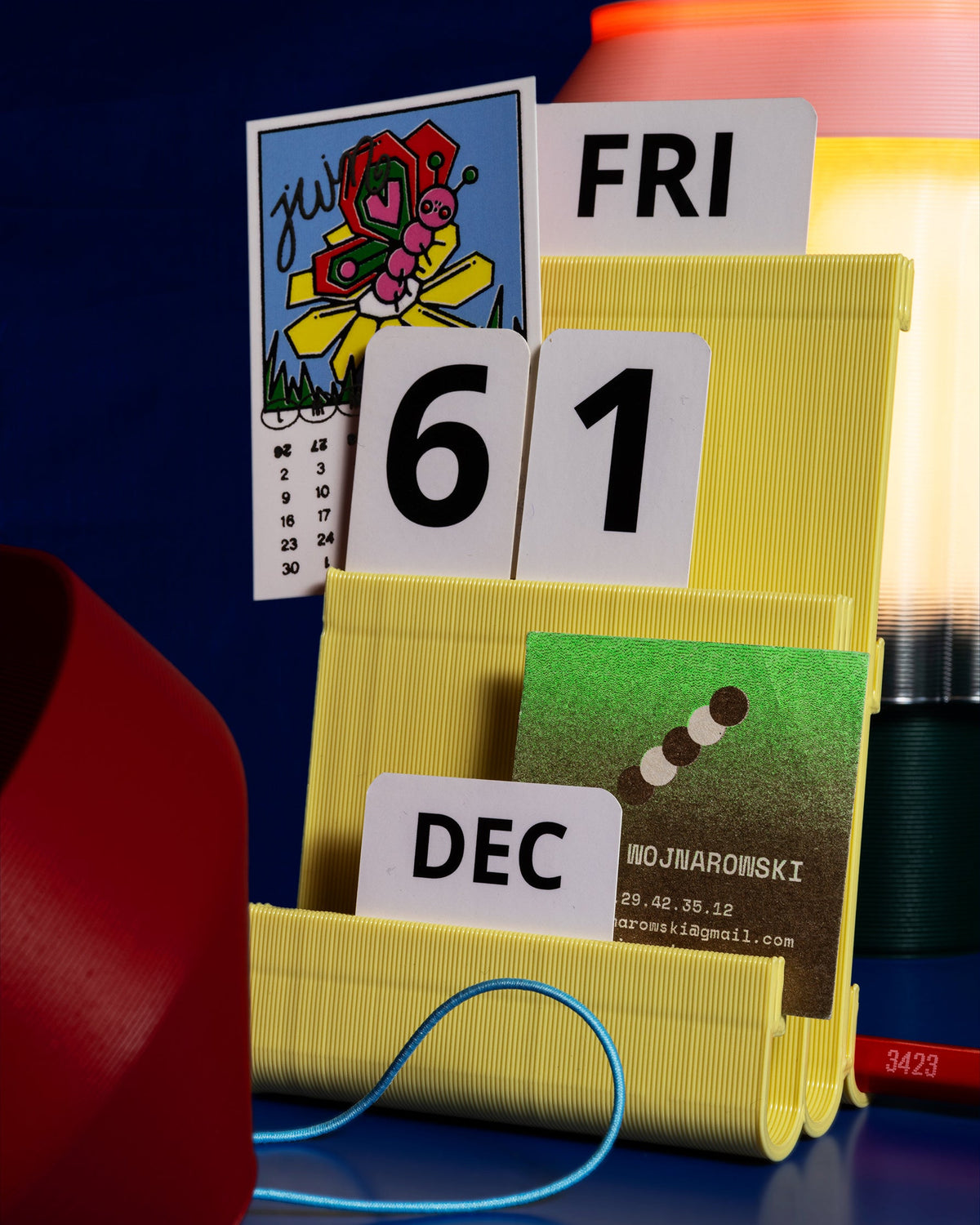 Kalender - engelsk tekst