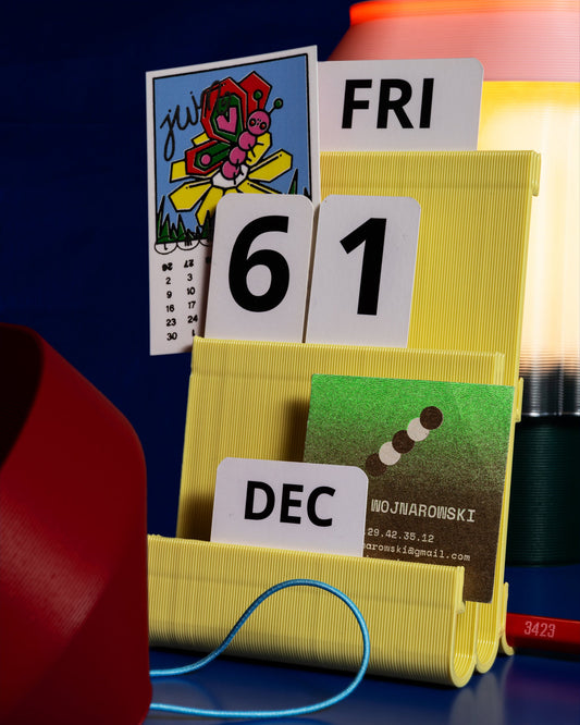 Kalender - engelsk tekst