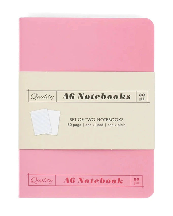 Notesbog - sæt med 2 stk. A5